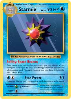 Starmie 31/108 Pokémon card from Evolutions for sale at best price