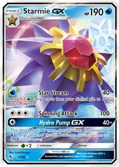 Starmie GX 14/68 Pokémon card from Hidden Fates for sale at best price