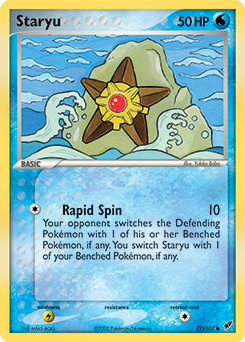 Carte Pokémon Commune Stari 77/107 de la série Ex Deoxys