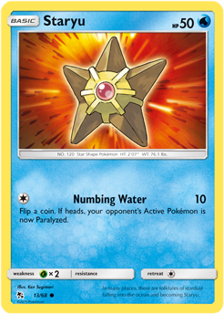 Staryu 13/68 Pokémon card from Hidden Fates for sale at best price