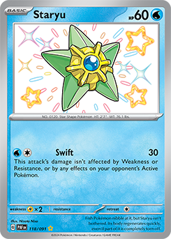 Staryu 118/91 Pokémon card from Paldean fates for sale at best price