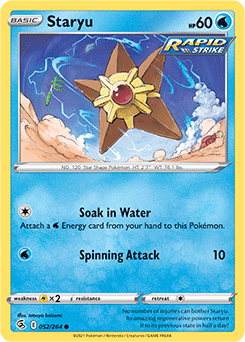 Staryu 52/264 Pokémon card from Fusion Strike for sale at best price