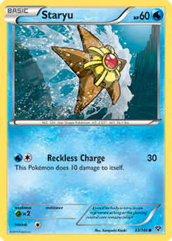Common Pokémon card Staryu 33/146 from X&Y expansion