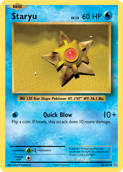 Staryu 30/108 Pokémon card from Evolutions for sale at best price
