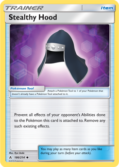 Stealthy Hood 186/214 Pokémon card from Unbroken Bonds for sale at best price