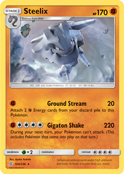 Steelix 104/236 Pokémon card from Unified Minds for sale at best price