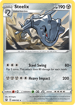 Steelix 99/163 Pokémon card from Battle Styles for sale at best price