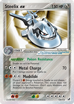 Carte Pokémon Steelix ex 109/115 de la série Ex Forces Cachées en vente au meilleur prix