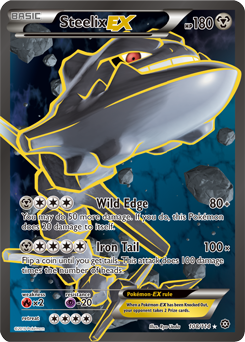 XY Steam Siege 67/114 Steelix EX Half-Art Holo Rare Pokemon Card 