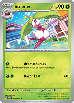 Steenee 17/197 Pokémon card from Obsidian Flames for sale at best price