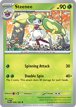 Steenee 9/182 Pokémon card from Paradox Rift for sale at best price