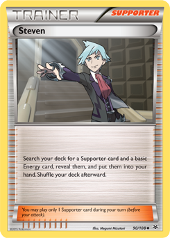Steven 90/108 Pokémon card from Roaring Skies for sale at best price