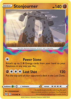 Stonjourner 111/196 Pokémon card from Lost Origin for sale at best price