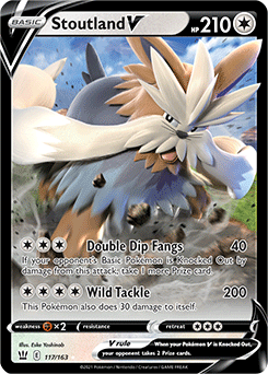 Stoutland V 117/163 Pokémon card from Battle Styles for sale at best price