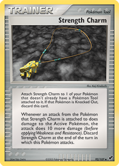 Strength Charm 92/107 Pokémon card from Ex Deoxys for sale at best price