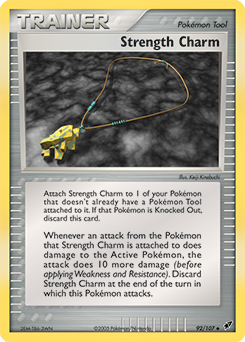 Carte Pokémon Peu commune Fétiche de force 92/107 de la série Ex Deoxys