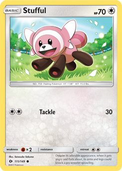 Stufful 111/149 Pokémon card from Sun & Moon for sale at best price