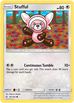 Stufful 181/236 Pokémon card from Cosmic Eclipse for sale at best price