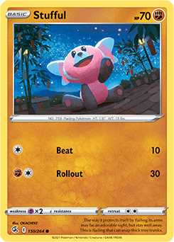 Stufful 150/264 Pokémon card from Fusion Strike for sale at best price
