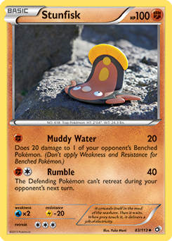 Stunfisk 83/113 Pokémon card from Legendary Treasures for sale at best price