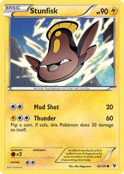Stunfisk 42/101 Pokémon card from Noble Victories for sale at best price