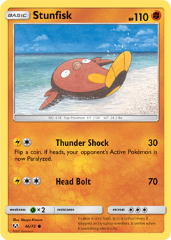 Stunfisk 46/73 Pokémon card from Shining Legends for sale at best price