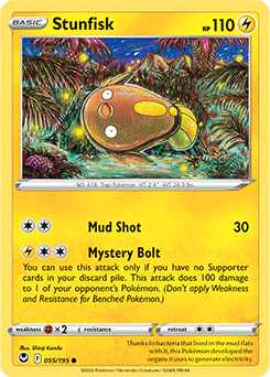 Stunfisk 055/195 Pokémon card from Silver Tempest for sale at best price