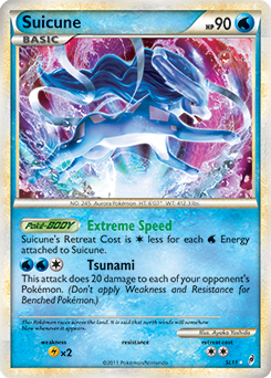 Shining Pokémon Pokémon card Suicune SL11 from Call of Legends expansion