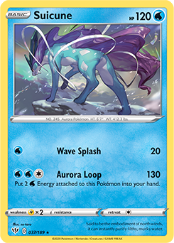 Suicune 37/189 Pokémon card from Darkness Ablaze for sale at best price