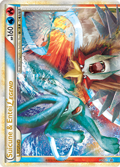 Legend Pokémon Pokémon card Suicune & Entei LEGEND 94/95 from Unleashed expansion