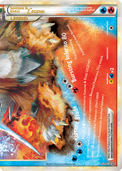 Legend Pokémon Pokémon card Suicune & Entei LEGEND 95/95 from Unleashed expansion