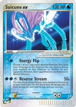 Pokémon ex Pokémon card Suicune EX 94/95 from Ex Team Magma vs Team Aqua expansion