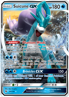 Suicune GX 60/214 Pokémon card from Lost Thunder for sale at best price