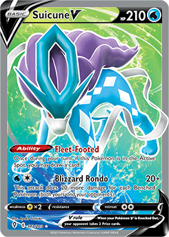 Suicune V 173/203 Pokémon card from Evolving Skies for sale at best price