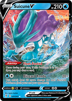 Suicune V 31/203 Pokémon card from Evolving Skies for sale at best price