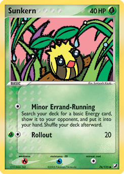 Sunkern 76/115 Pokémon card from Ex Unseen Forces for sale at best price