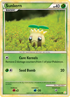 Sunkern 85/123 Pokémon card from HeartGold SoulSilver for sale at best price