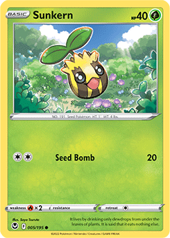 Sunkern 005/195 Pokémon card from Silver Tempest for sale at best price