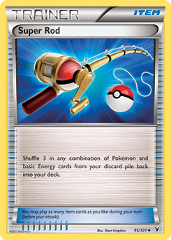 Uncommon Pokémon card Super Rod 95/101 from Noble Victories expansion