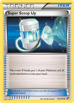 Uncommon Pokémon card Super Scoop Up 103/114 from Black & White expansion