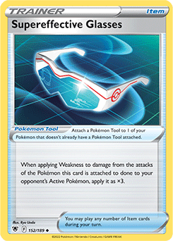 Uncommon Pokémon card Supereffective Glasses 152/189 from Astral Radiance expansion
