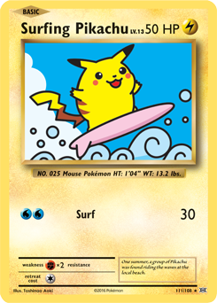 Surfing Pikachu 111/108 Pokémon card from Evolutions for sale at best price