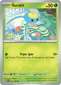 Surskit 1/182 Pokémon card from Paradox Rift for sale at best price