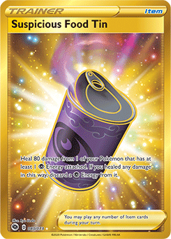 Suspicious Food Tin 080/073 Pokémon card from Champion s Path for sale at best price