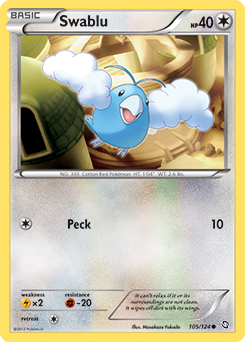 Swablu 105/124 Pokémon card from Dragons Exalted for sale at best price