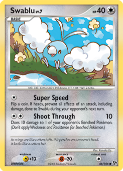 Swablu 86/106 Pokémon card from Great Encounters for sale at best price