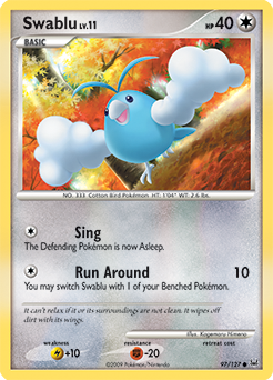 Swablu 97/127 Pokémon card from Platinuim for sale at best price
