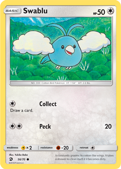 Swablu 56/70 Pokémon card from Dragon Majesty for sale at best price