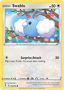 Swablu 132/203 Pokémon card from Evolving Skies for sale at best price