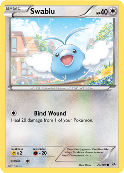 Swablu 73/108 Pokémon card from Roaring Skies for sale at best price